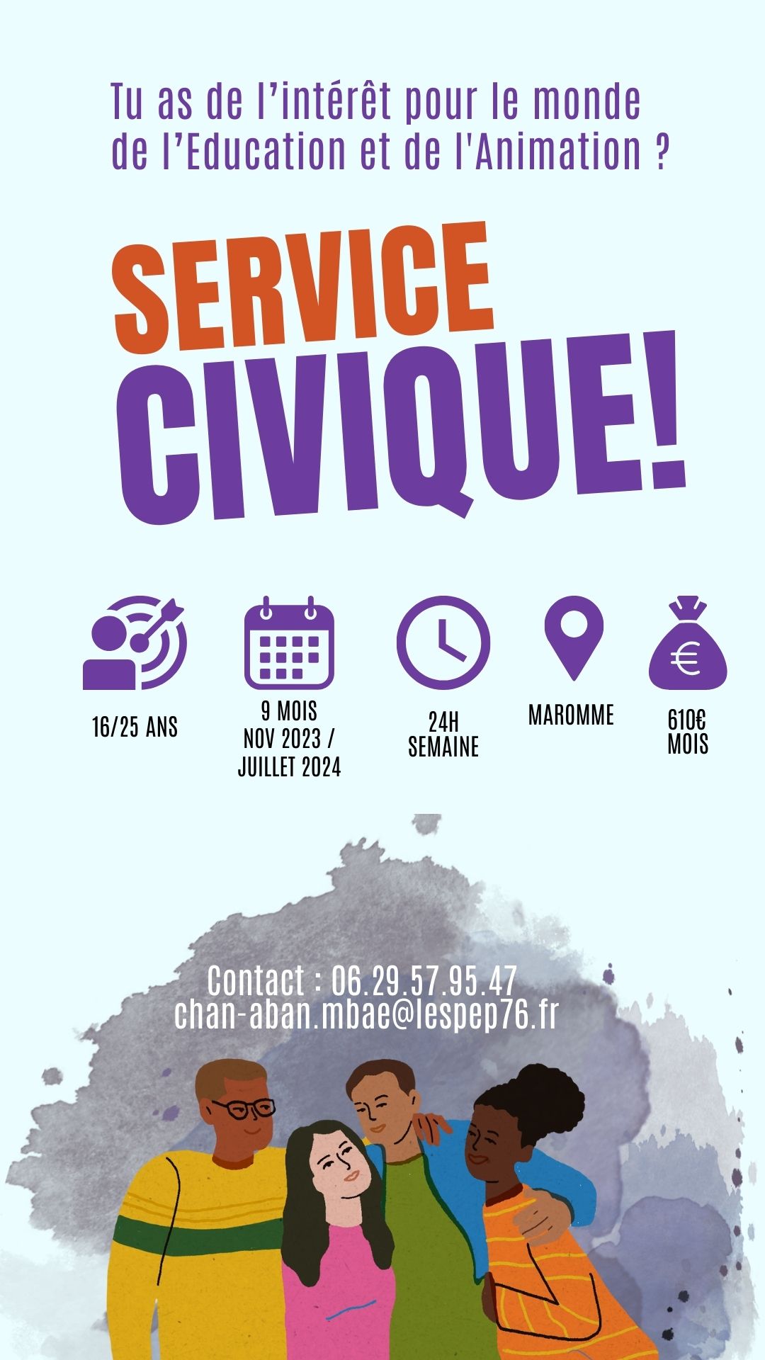 Les Pep76 recrutent des Service Civique